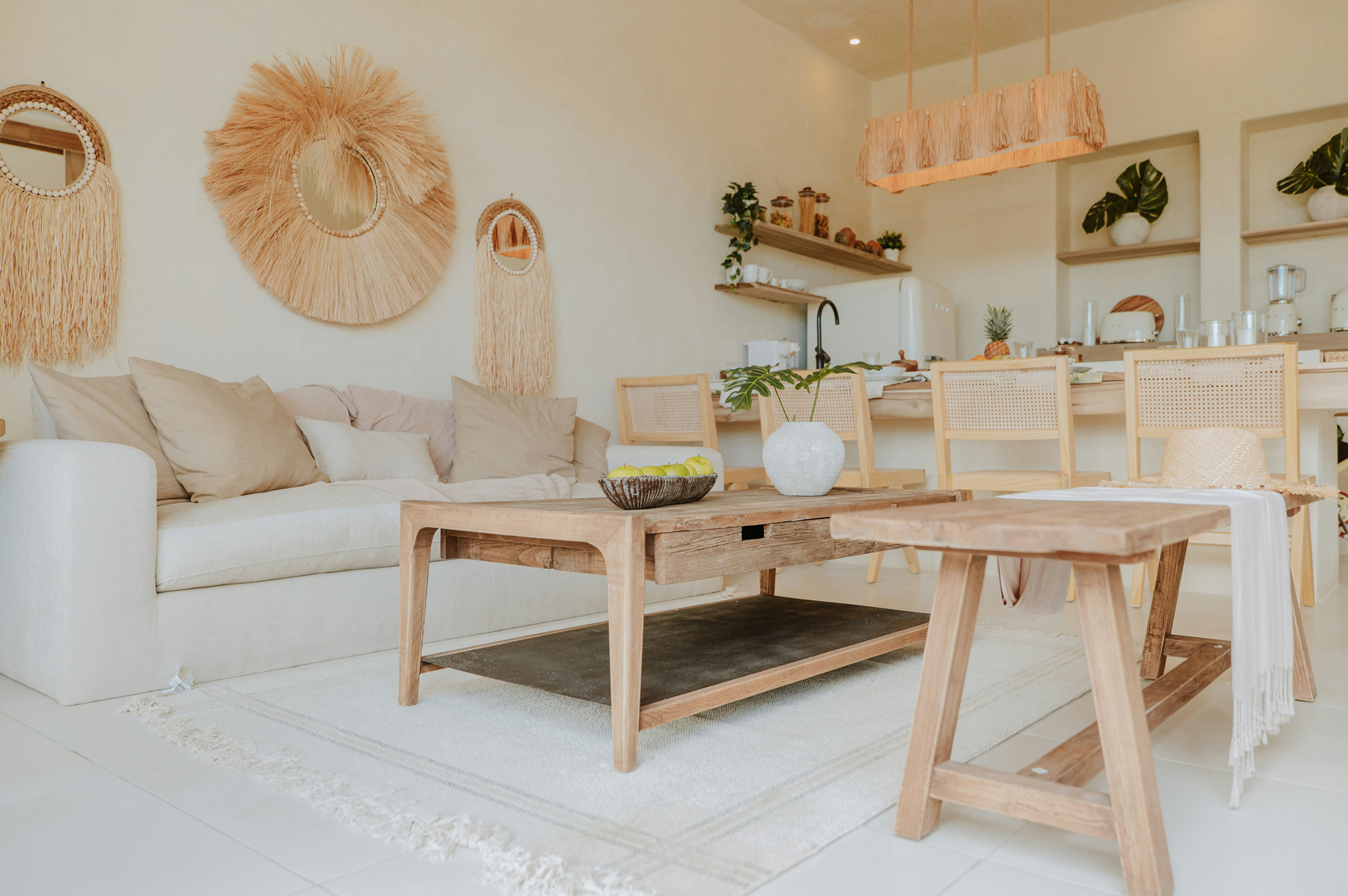 Holzmöbel im Wohnzimmer